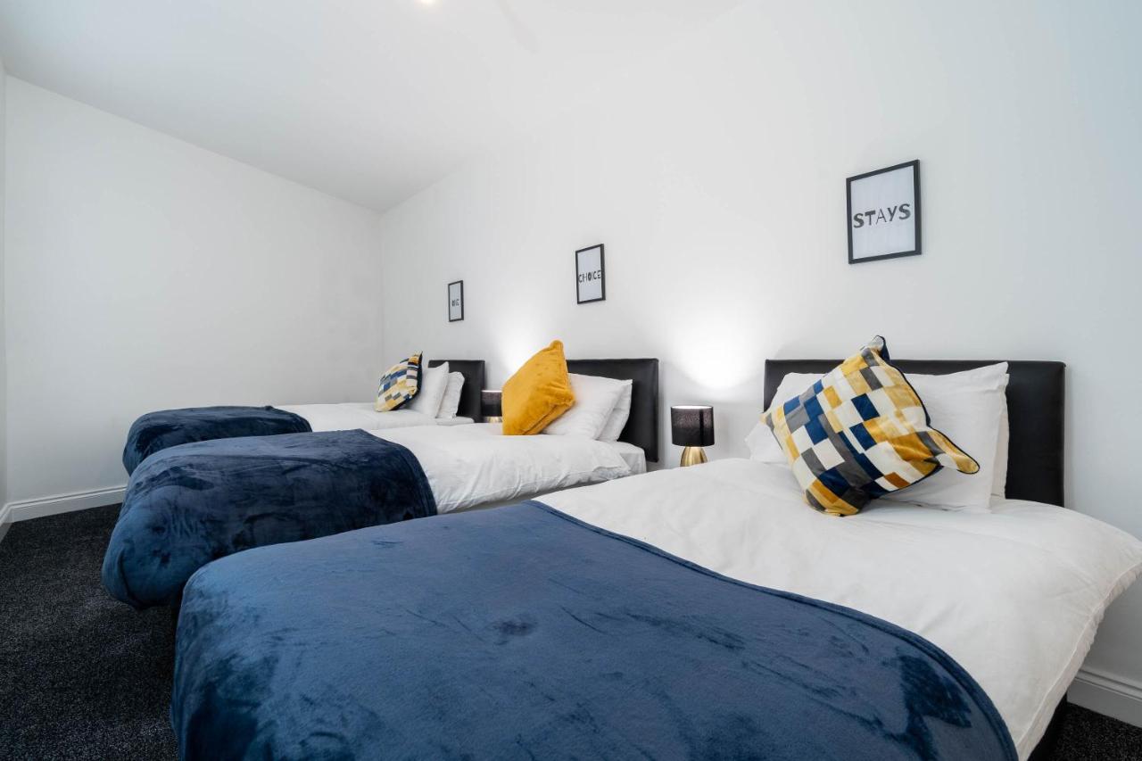 Three Bedroom Apartment- One Choice Stays Serviced Accommodation- Jewellery Quarter Бирмингам Екстериор снимка